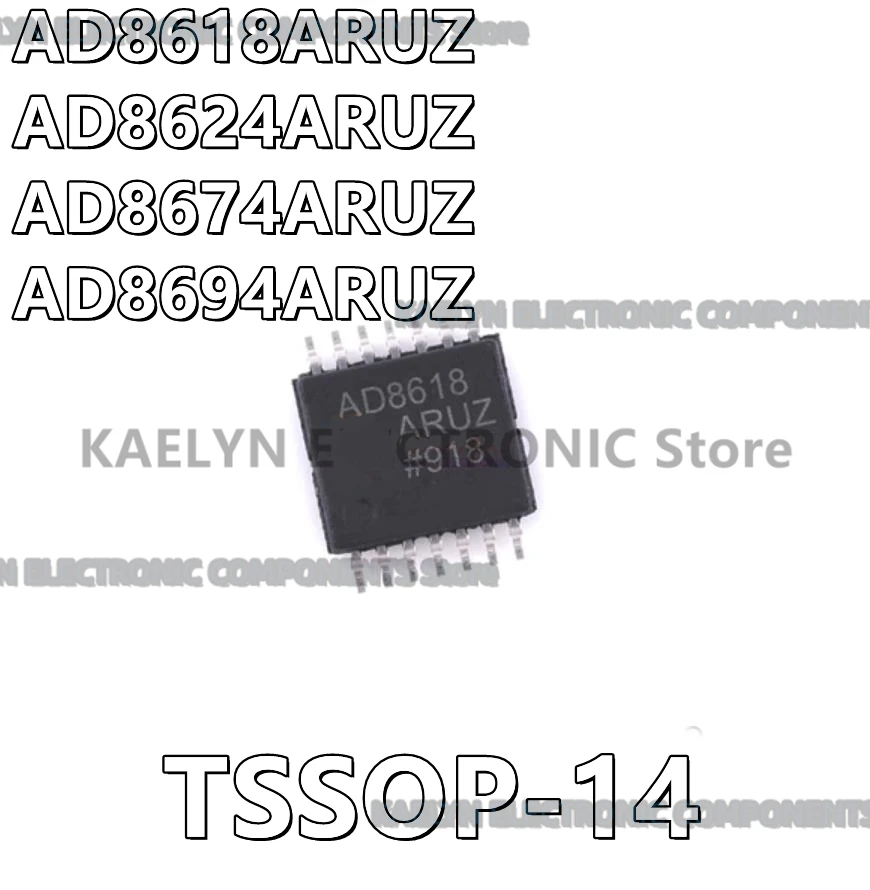 10Pcs/lot AD8618ARUZ AD8618 AD8624ARUZ AD8624 AD8674ARUZ AD8674 AD8694ARUZ AD8694  TSSOP-14