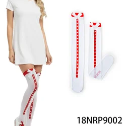 PESENAR 80's Clothing Accessories Doctors Nurses Dress Up Mesh Tall Net Socks