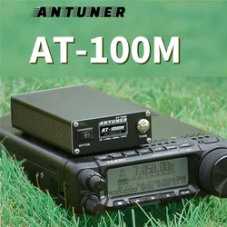 in stock! ANTUNER AT100M 1.8mhz-30mhz 100W Antenna Tuner Built-in Standing Wave Meter Power Meter For HF Radio USDX G1M FT-818