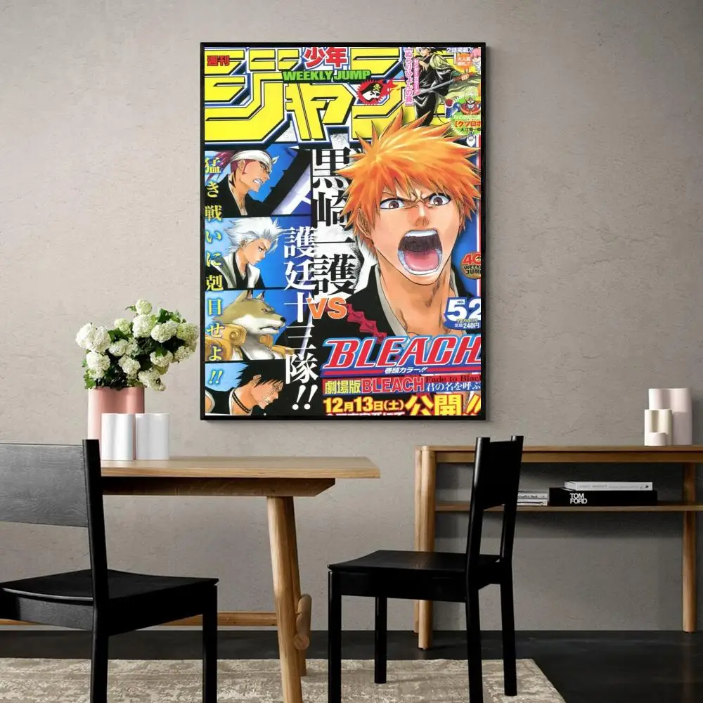 Hot Anime BLEACH Movie poster appiccicosi adesivo da parete fantasia per soggiorno decorazione Bar pittura decorativa Vintage