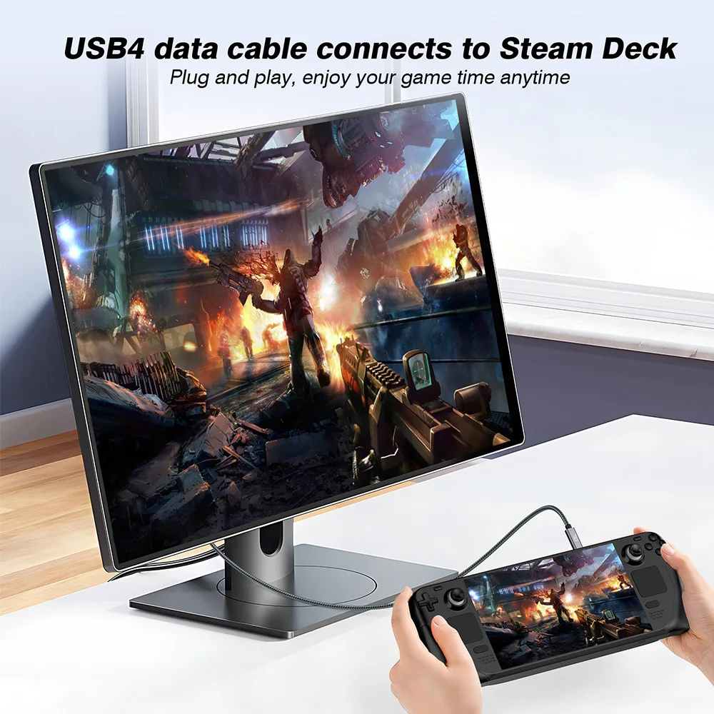 Кабель USB4 40 Гбит/с, 8K при 60 Гц, 4K при 120 Гц, видео, зарядка 240 Вт, совместимый с кабелем USB-C Thunderbolt 4/3 для MacBook Pro/Air Samsung