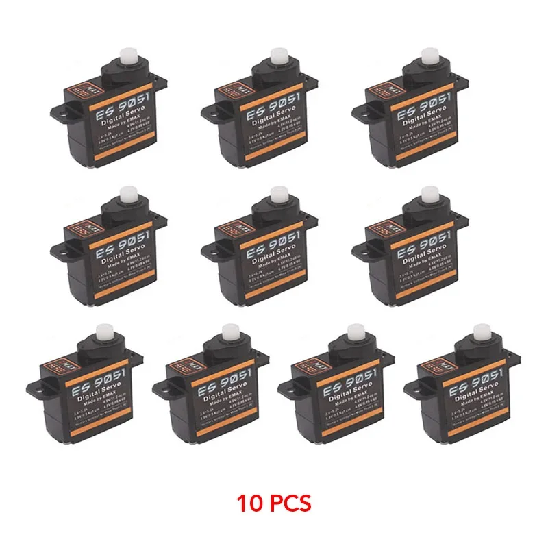 1/4/5/10/20PCS Emax ES9051 Digital Mini Servo Waterproof Digital Servo Plastic Gear For RC Car Helicopter Boat Airplanes RC Toys