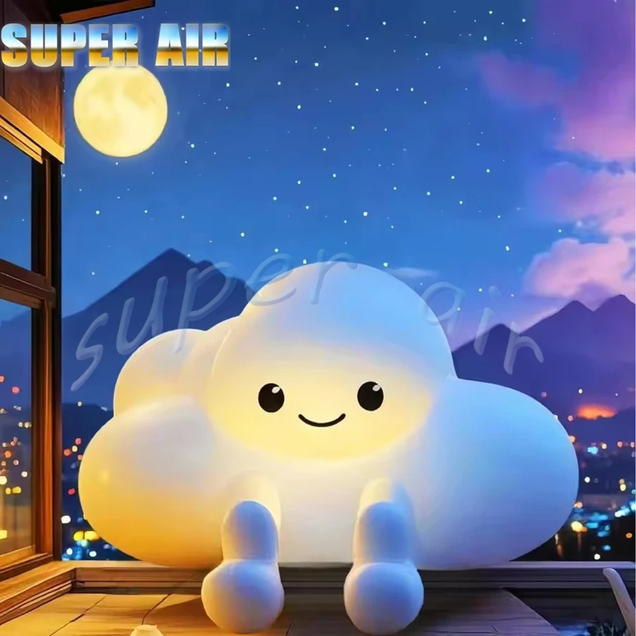 โมเดลตกแต่งเป่าลมรูปเมฆน่ารัก ดีไซน์สวย พร้อมไฟ มีจำหน่าย