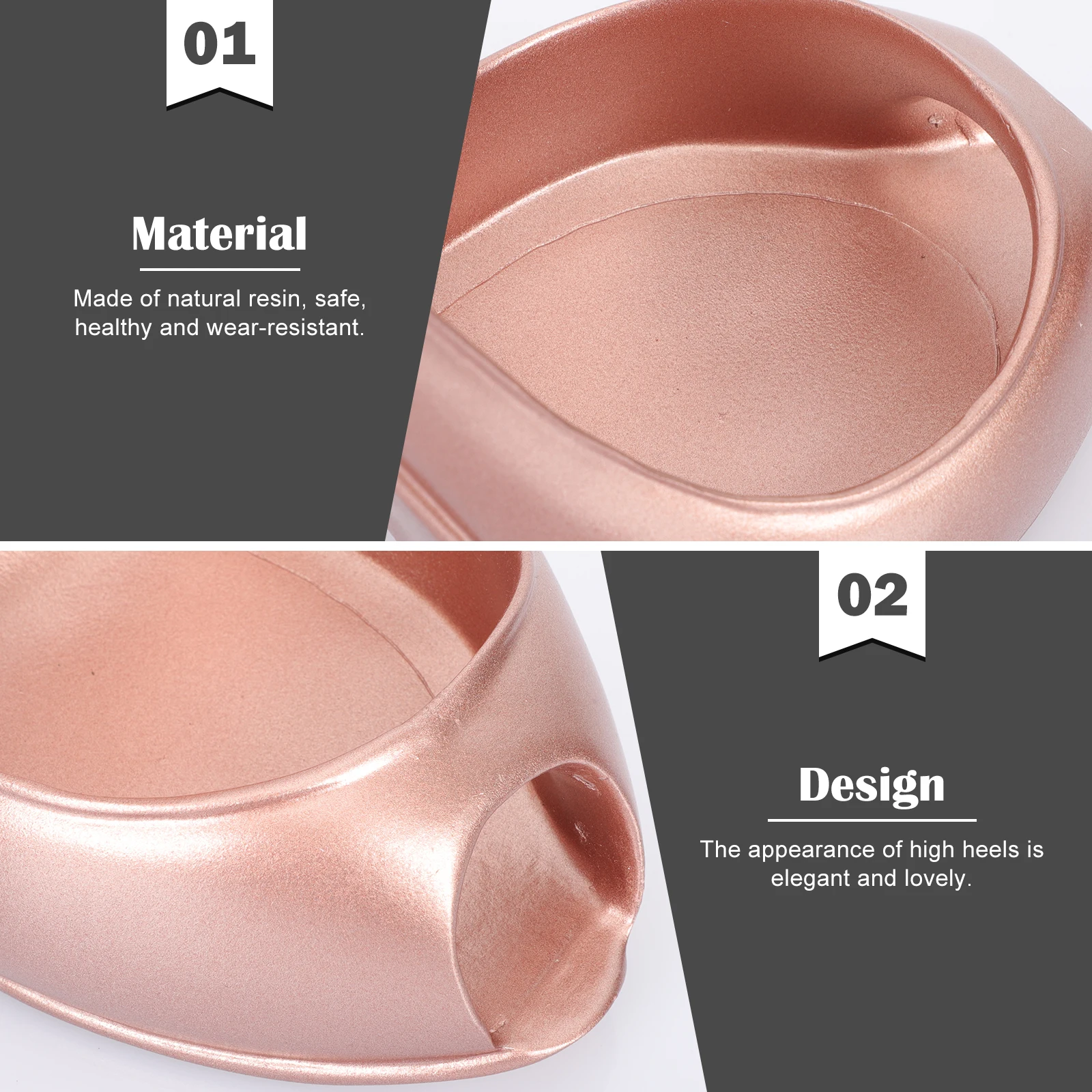 

High Heel Rack Elegant Pink Resin Craft Bottle Holder for Home Bar Restaurant Durability Storage Display Classic