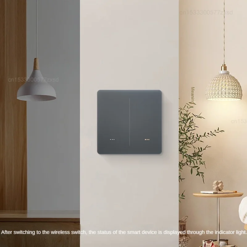 Xiaomi-Interruptor de pared inteligente Linptech QT1 BLE Mesh, interruptor de luz LED con Sensor táctil, funciona con la aplicación Mijia, 1/2/3/4 entradas