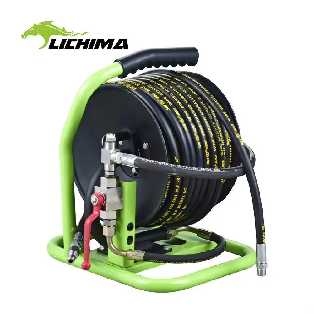 

30M Portable High Pressure Power Jet Manual Hand Held Hose Reel for Sewer Jet Cleaning Washer