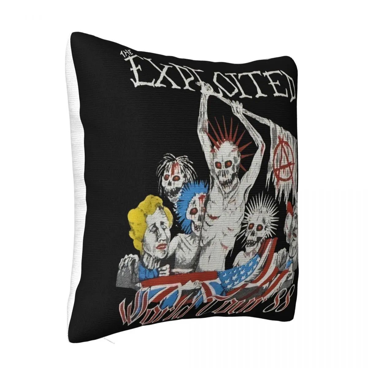 1988 The Exploited World Tourheavy Motif Print Streetwear Novelty Female 2021 Best Selling Interested Pictures Pillow Case