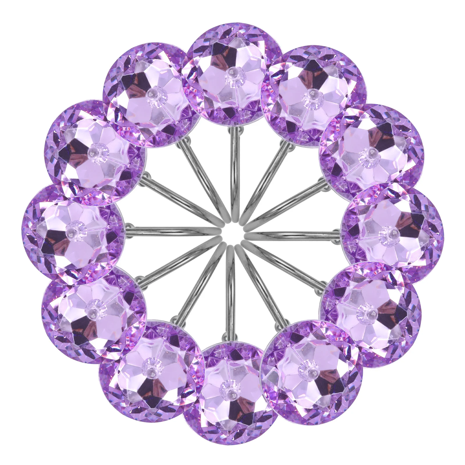 

12Pcs Shower Curtain Hook Acrylic Metal Hanging Rings Smooth Glide Bathroom Curtain Rod Hooks Decorative Shower Hangers