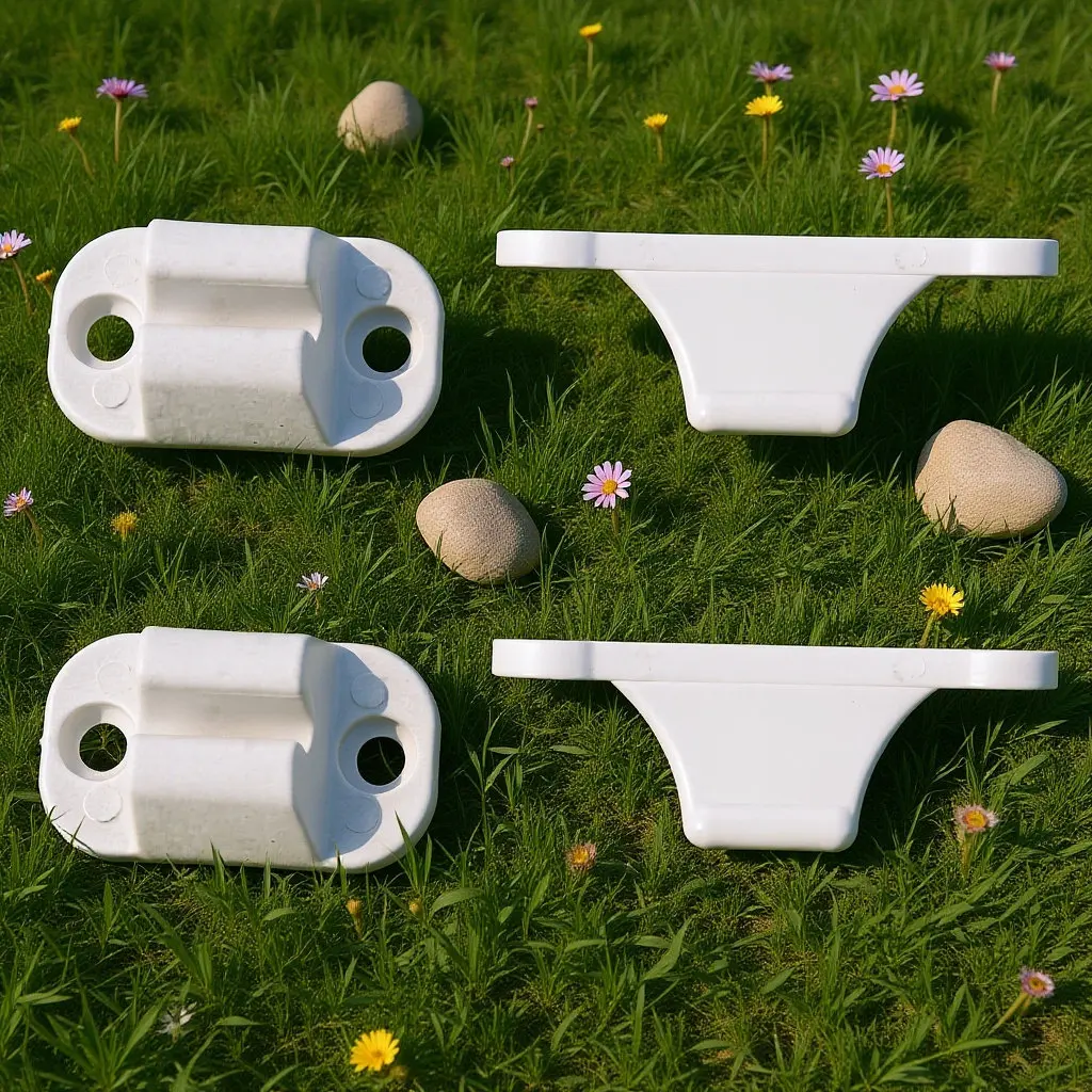 

2Pcs White T Shaped Nylon Door Stop Retainer for Rv Campervan Motorhome Boat Exterior Doors Door Holder Catch Retaining Kit