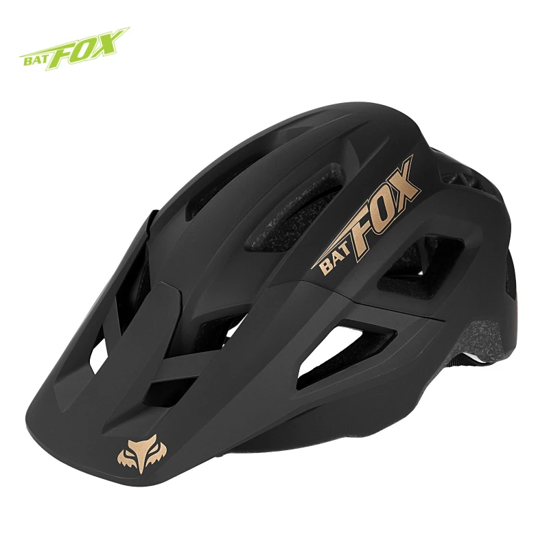 BATFOX Mountain Bike Helmet Men's Bike Half Helmet Women's Bike Speed Descent Off road Bicycle Riding Helmet Cycling Equipment