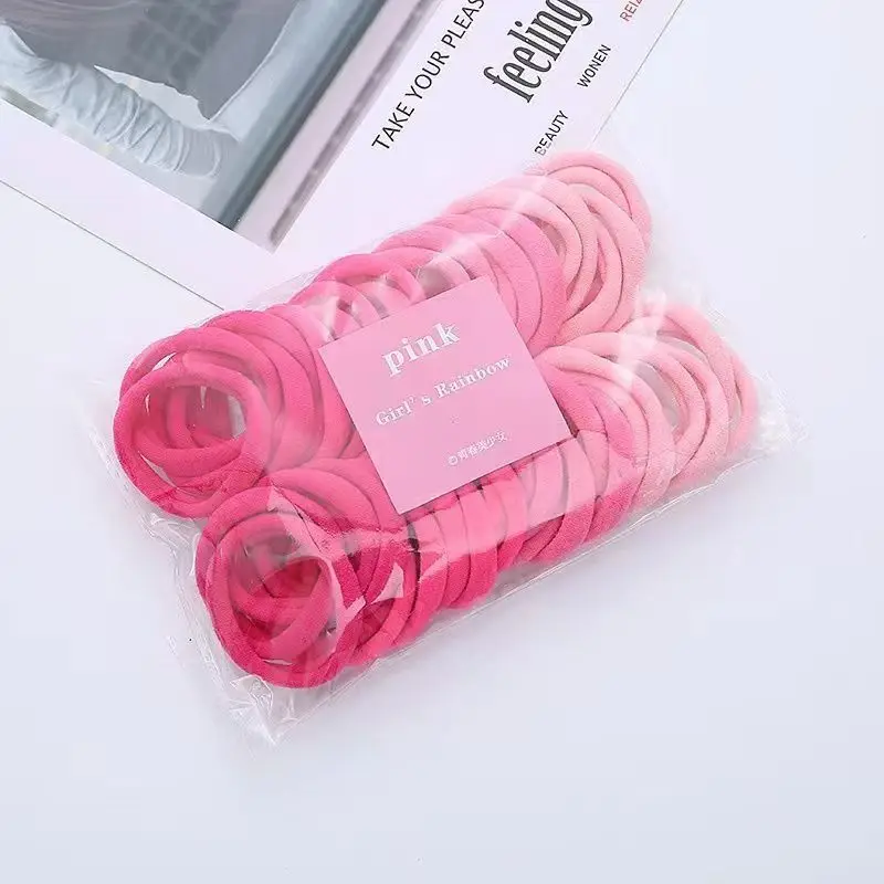 Anti-Slip Scrunchie Hair Tie 50 PCS Women Seamless Elastic Hairband for Running Daily Non-Damage Hair image 6