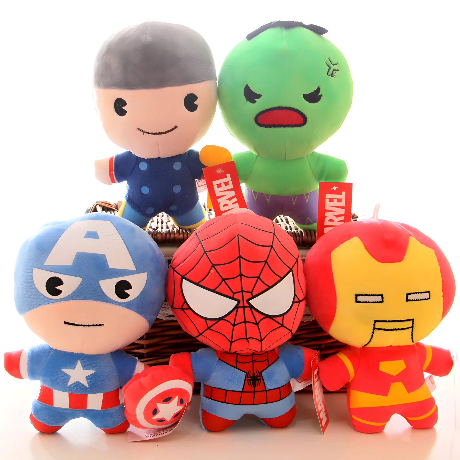 Disney Marvel Legends Figure Spider Man Stuffed Plush Doll Model Toy Genuine Plush Soft Kawaii Cute Cartoon Figure For Kids Gift