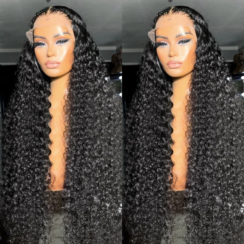 180% 36 Inch Water Wave 13x4 HD Lace Front Wig Curly 13x6 Lace Frontal Wig For Women Human Hair 360 Full Lace Wig PrePlucked