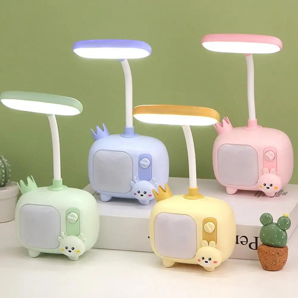 

Useful Cartoon LED Lamp Flexible Hose Design Illumination Adorable USB Charging Cartoon Dimmable LED Reading Light