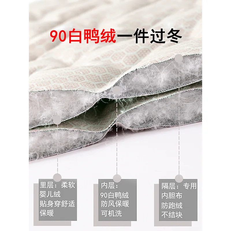 النساء الشتاء صوف مبطن أسفل السراويل ملابس داخلية بطة بيضاء أسفل ملابس اخلية حرارية الدافئة سميكة بنطلون Debardeur فام PT-637 #2