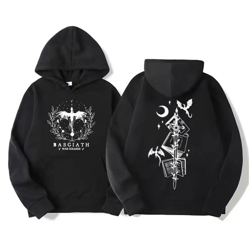 

Basgiath War College Double Sided Hoodie Fourth Wings Men Women Fashion Retro Y2k Sweatshirts Casual Oversized Pullovers Hoodies