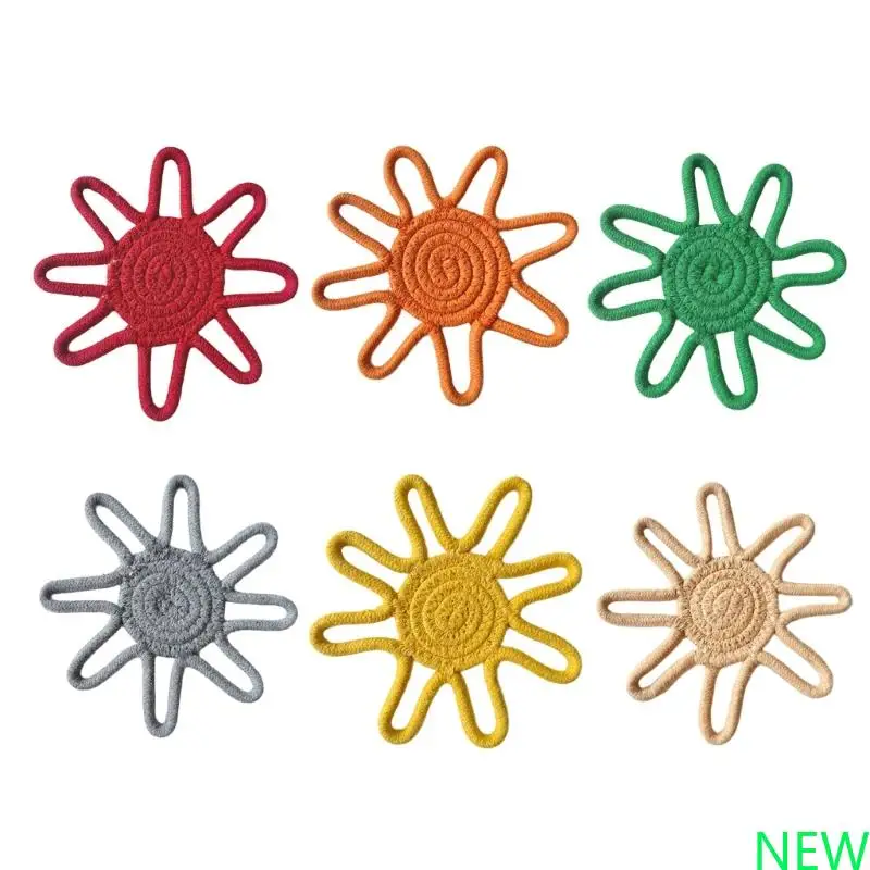 

Set of 2 Nonslip Coasters Drinking Mats Flower Protective Mats Kitchen Placemats Cup Mats Suitable for Drinking