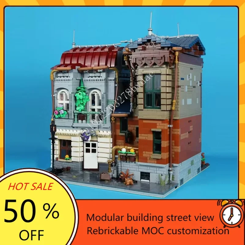 4770PCS Modular House Baguette Modular MOC Creative street view Model Custom Puzzles Architecture DIY Assembly Model Toys Gifts