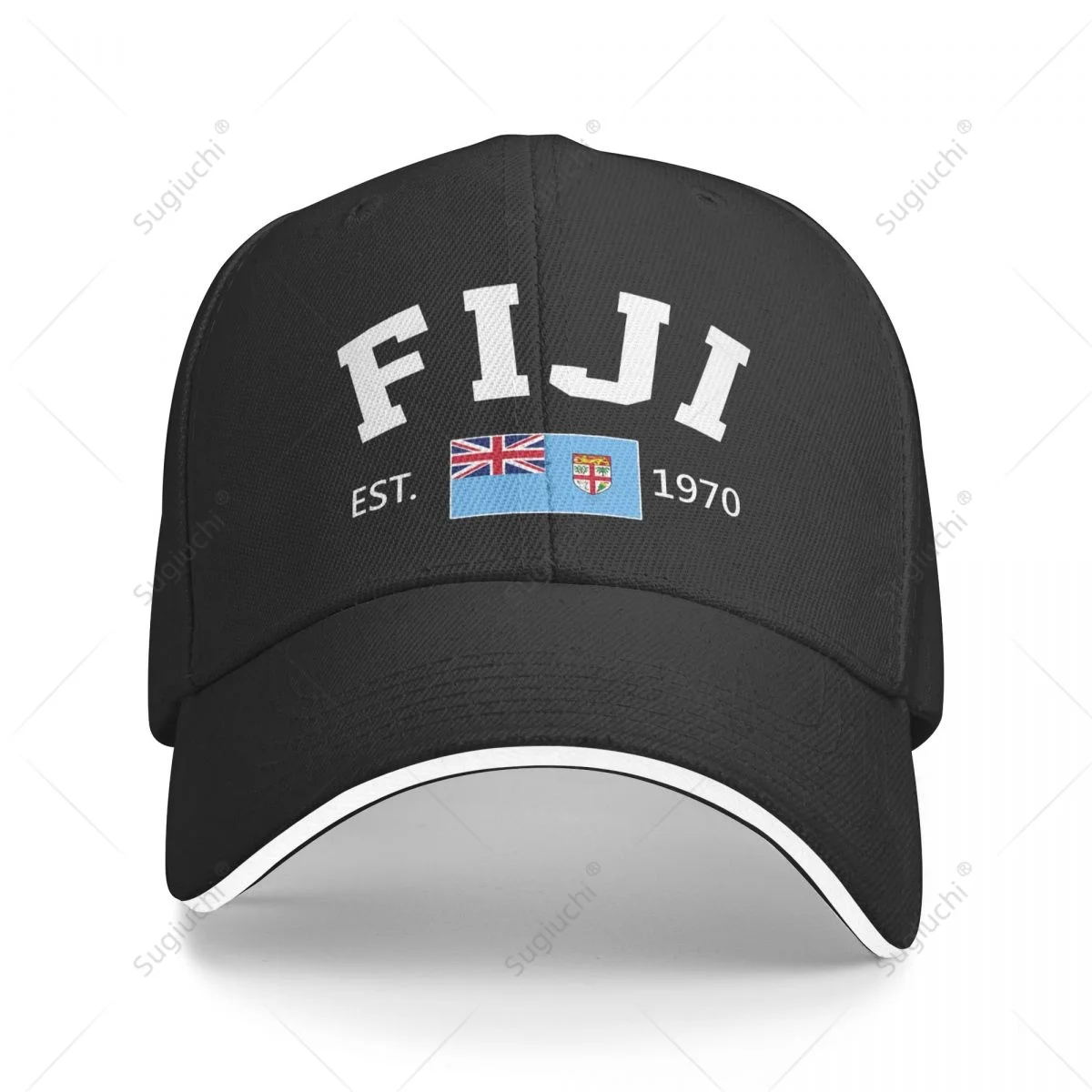 Baseball Cap FIJI EST.1970 Independence Day Men Women Unisex Hip Hop Sandwich Caps Snapback Golf Hat Fishing