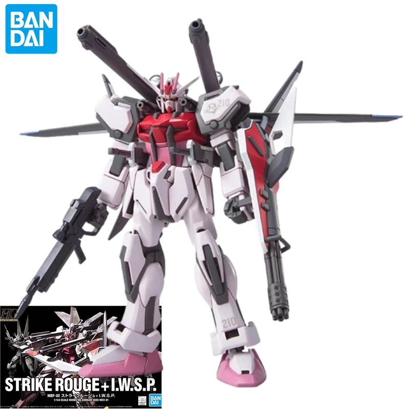 Bandai HG Strike Rouge Gundam (biosW.S.P équipement) modèle assemblé robot MBF-02 jouet poupée mobile cadeau de Noël anime périphériques