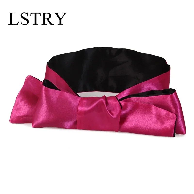 

Sexy Lingerie Female Erotic Costumes Solid Color Satin Blinder Eye Mask Bondage For Couple Role Play Sexy Masks Cosplay Mask