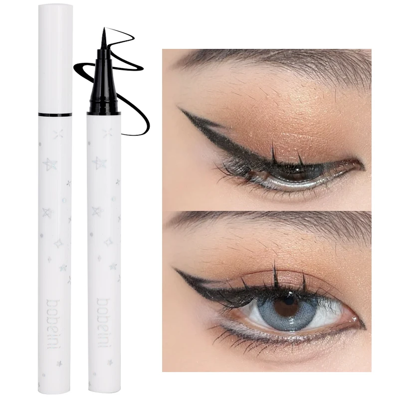 Ultra Thin Silky Matte Liquid Eyeliner Pencil Waterproof Non Smudging Lasting Black Brown Lower Eyelash Pen Eyes Makeup Cosmetic