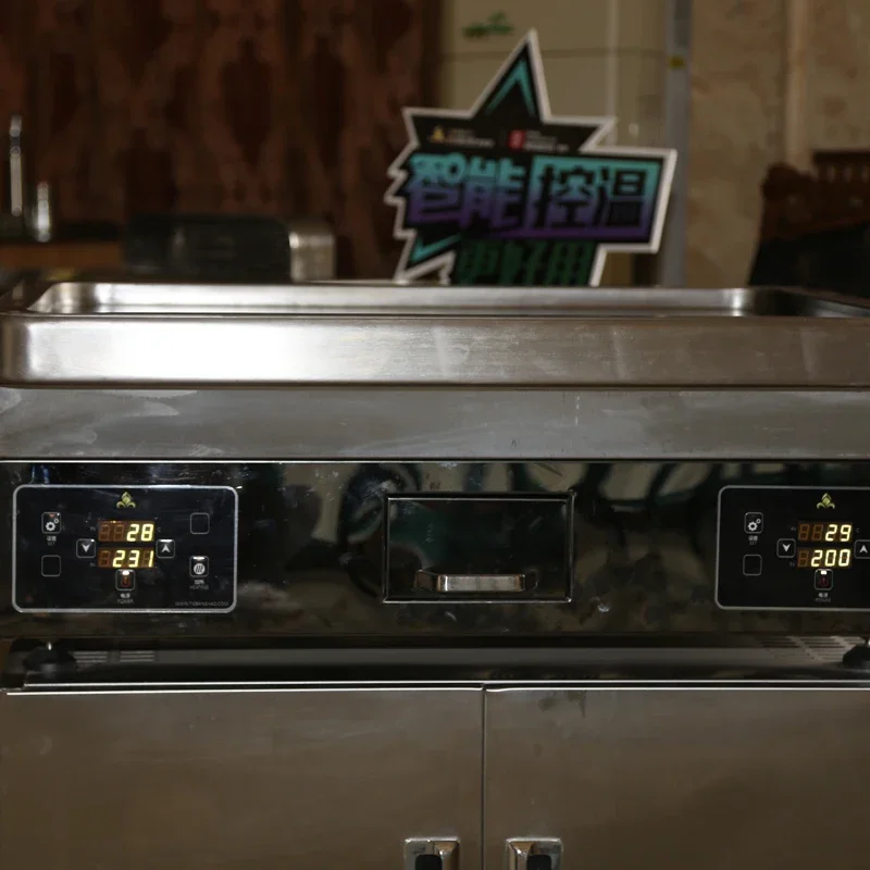 Barbecue TableHot Table Cooking Stainless Steel Movable Teppanyaki Grill Table