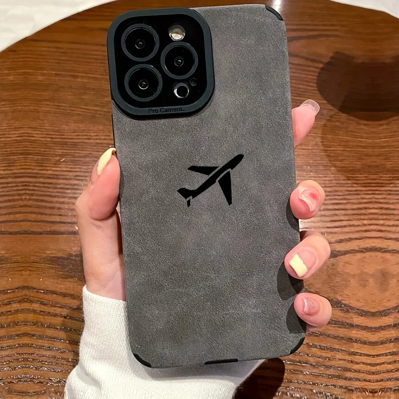 For Samsung S25 Black Leather Airplane Dustproof Compatible For Galaxy S25/S24/S23/S22/S21/S20 and A Series Models