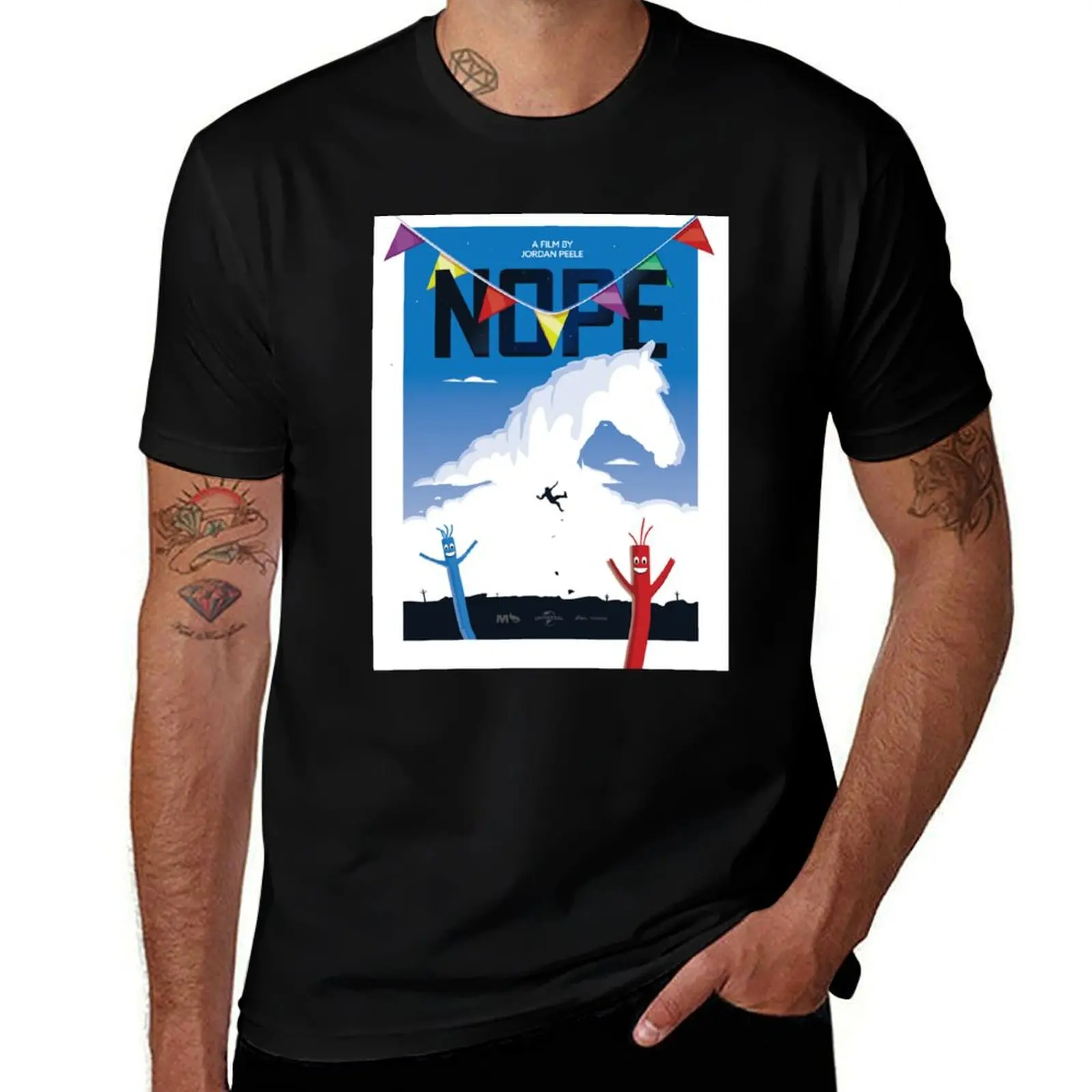 

Nope movie . T-Shirt t shirt man cotton t shirt man luxury T-Shirt