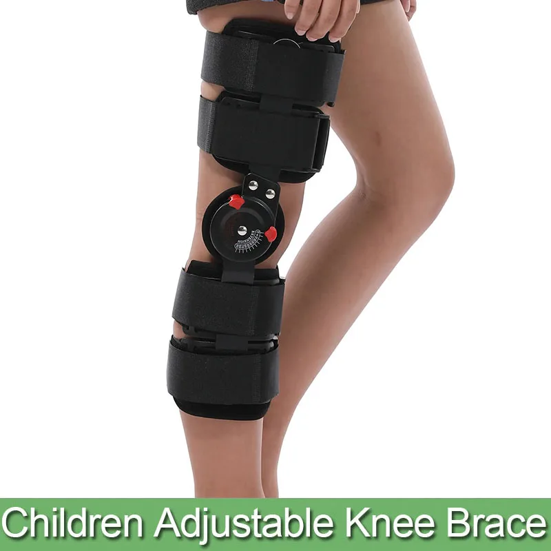 Adjustable Children Knee Joint Fixation Support Bracket For Leg/Knee Bone Fracture, Meniscus Rehabilitation Knee Protection