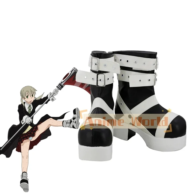 

Сапоги для косплея Maka Albarn, туфли на высоком каблуке, обувь в стиле аниме на заказ, косплей