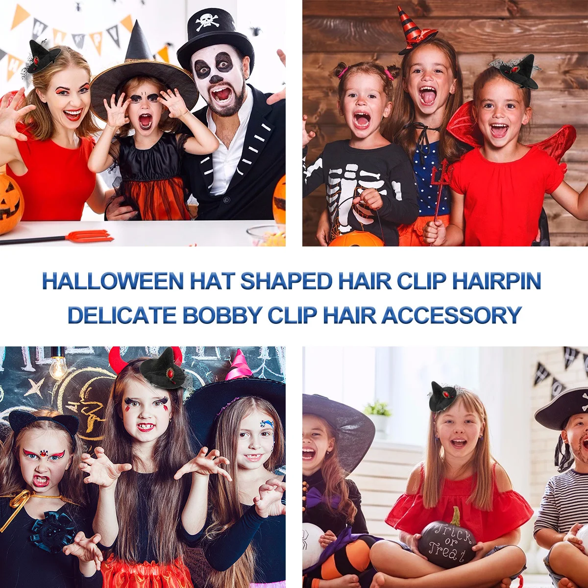

Durable Halloween Hat Hair Clip Stylish Hairpin Perfect for Wedding Birthday Party Gift Hat Hair Clip Halloween Headdress