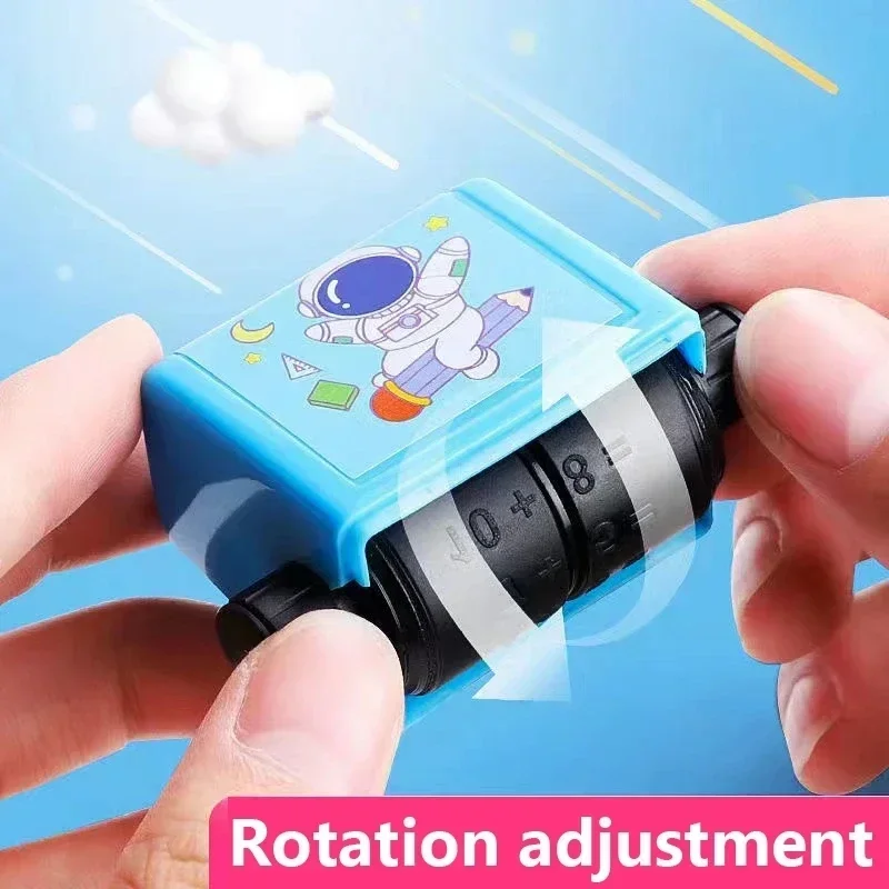 Math Roller Stamp Addition Subtraction Multiplication Division Practice Digital Type Mathematical Operation Stamp Pupils Teacher
