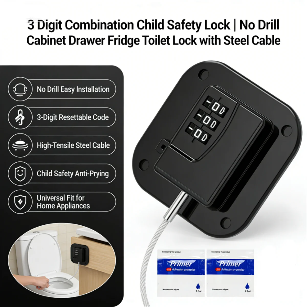 

Baby Safety Password Lock Multi-Functional Door Window Kids Protection Locks Anti-Pinch Hand Drawer Refrigerator Cabinet Buckles