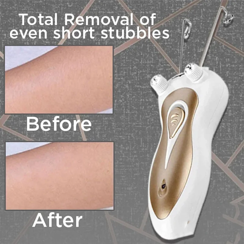 N18R Electric Women Epilator Men Body Face Leg Neck Facial Hair Remover For Lady With Cotton Thread Makeup Cosmetic Tool