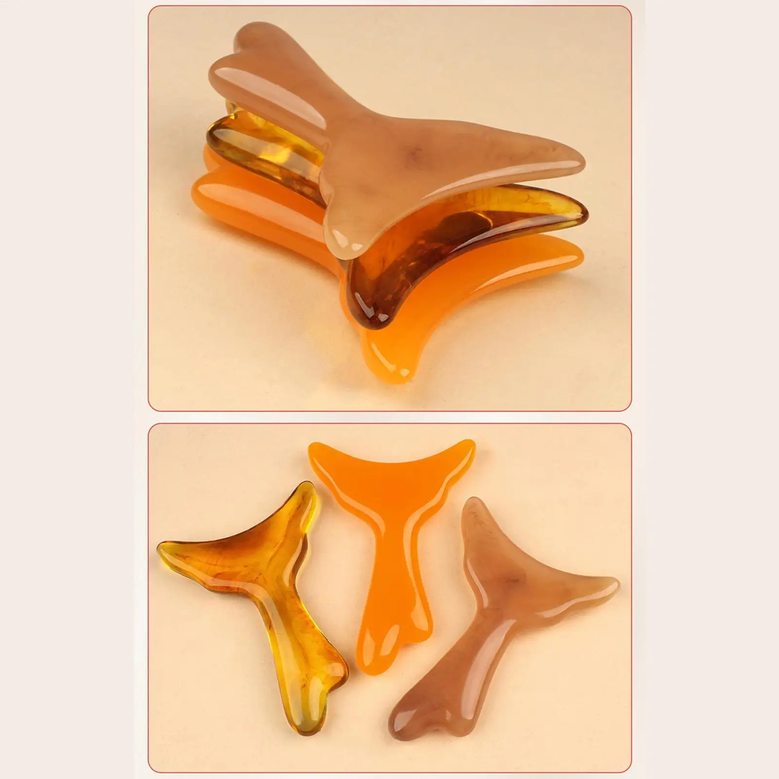 Face Massage Tool face Skin scraping Lifting Massage tool  face Lifting Contouring Board Resin Ergonomic Fascia Massage Tool