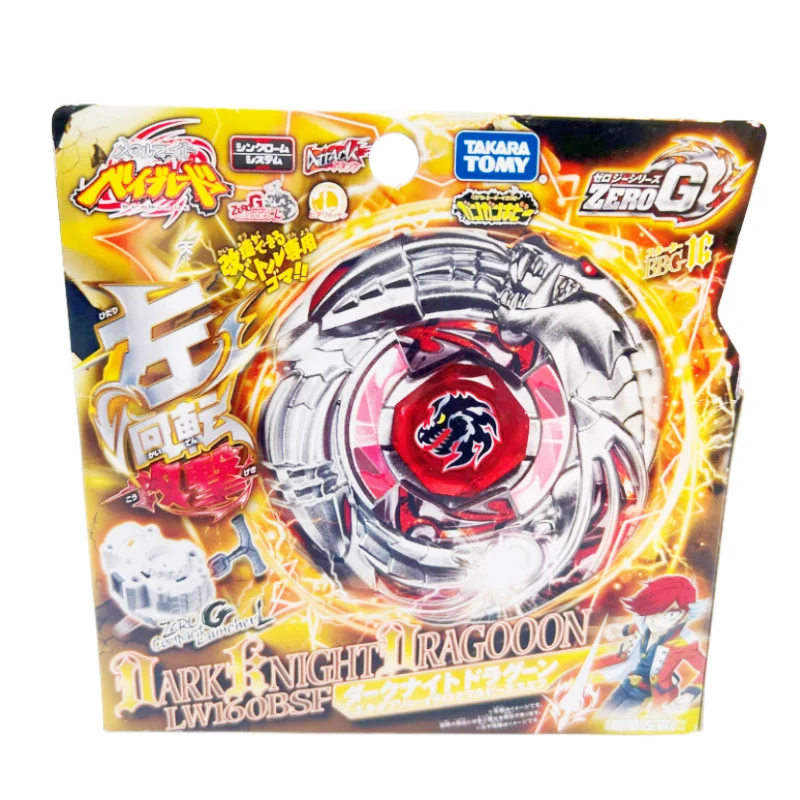 

Takara Tomy Beyblade Metal Battle Fusion Top BBG16 ZERO G DARK BNIGHT DRAGOOON LW160BSF с пусковым устройством