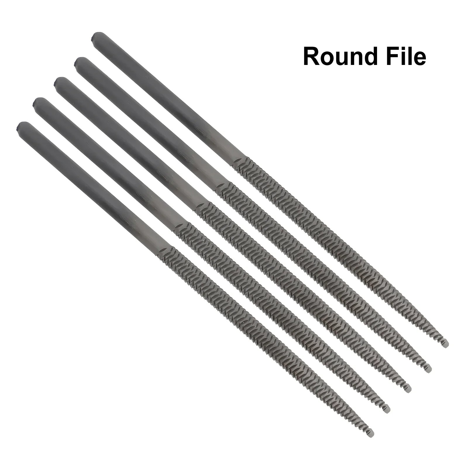 5pcs Pneumatic Files 5×140mm Coarse-tooth Air File Flat/Half Round/Triangle/Round File Air Tool For Deburring Carving Shaping