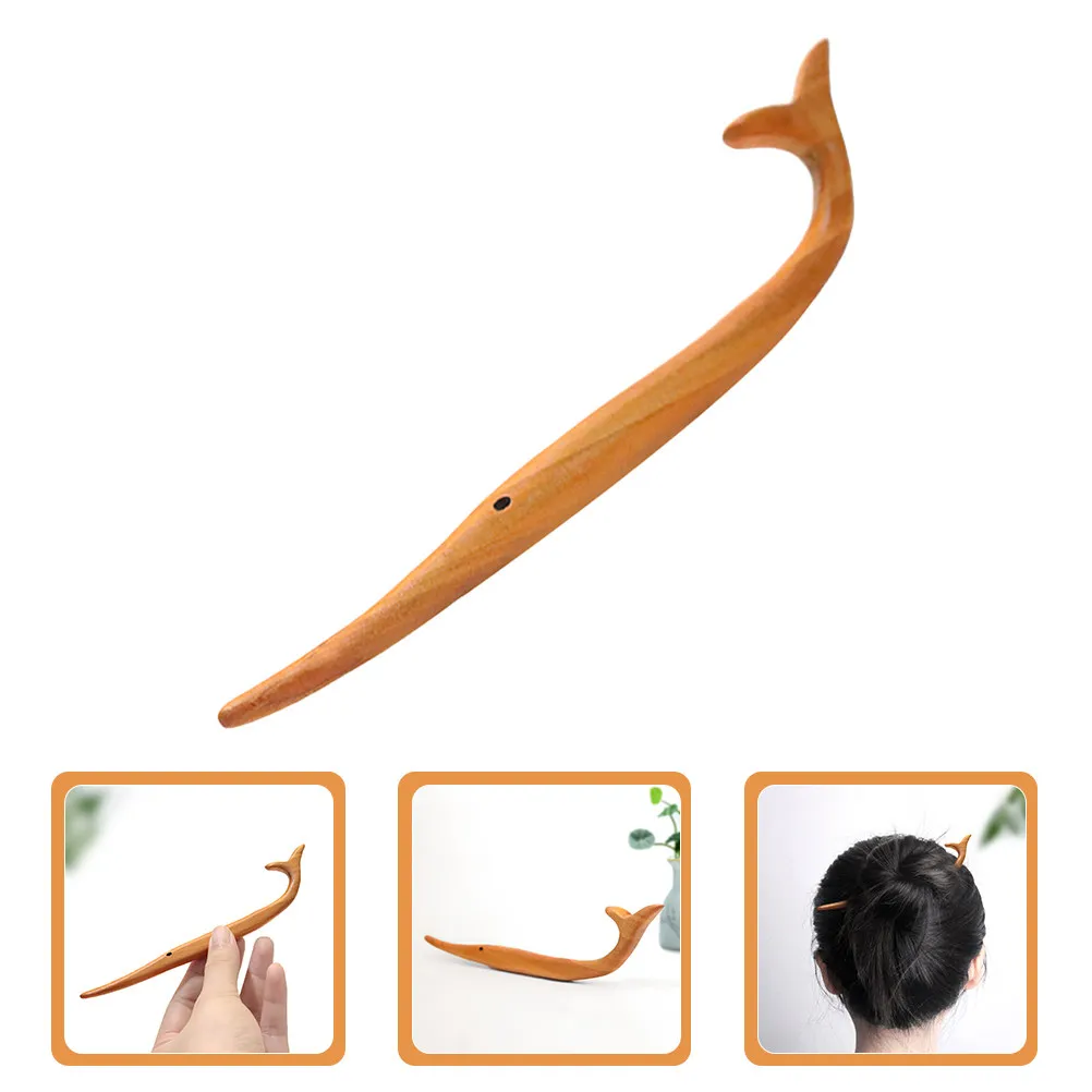 Peach Wood Hairpin Handcrafted Wooden Hair Chopsticks for Women Smooth Surface Bun Styling Tool Chinese Hair Stick Accessories
