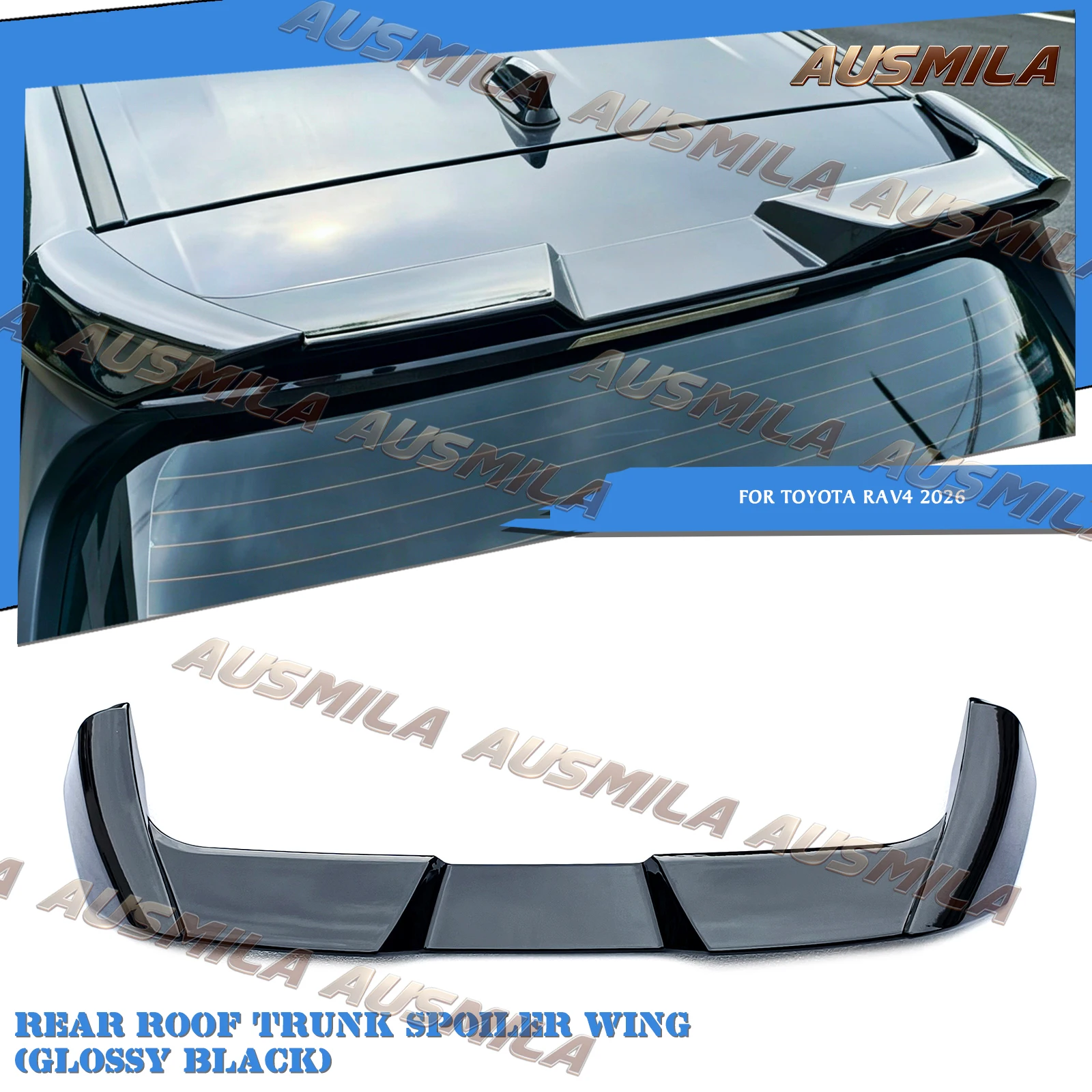

Roof Spoiler Rear Trunk Wing Tail Upper Lip For Toyota RAV4 2026