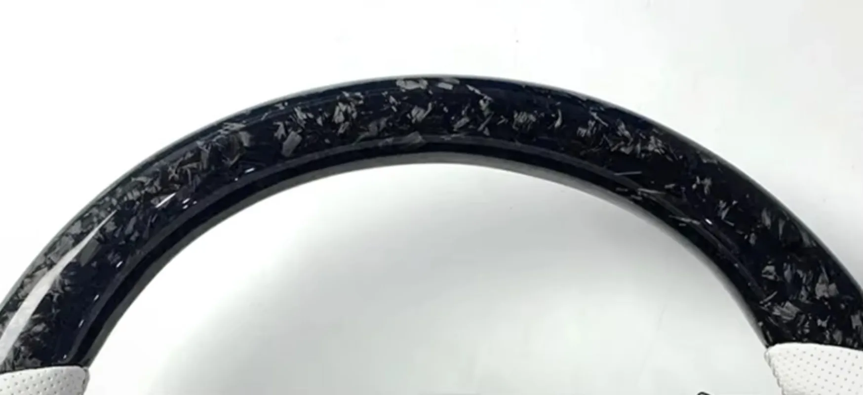 Forged Carbon Fiber Steering Wheel for White Leather Steering Wheel for 3 Series 5 Series X3 X5 X6 Sport Style G20 G02 G38