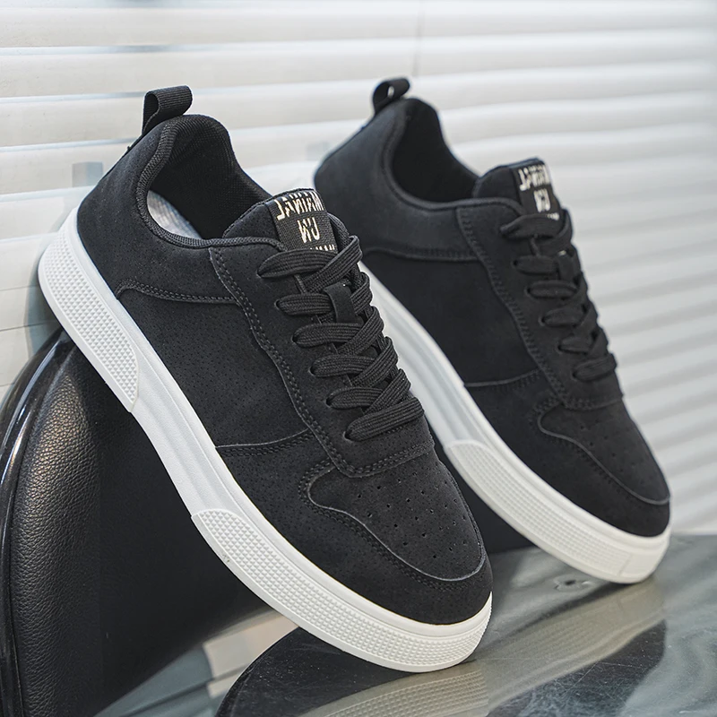 Cheap Green Man Urban Sneakers Big Size 47 48 Platform Men’s Skateboarding Shoes Harajuku Low Cut Male Skate Shoe Zapatos Hombre