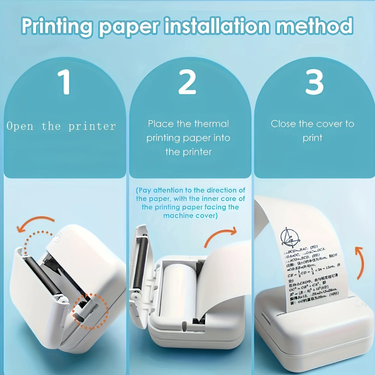 5-Color 57mm Thermal Photo Paper Fit Mini Printers/Instant Cameras, High-Quality Wireless Prints, Durable, Easy to Use