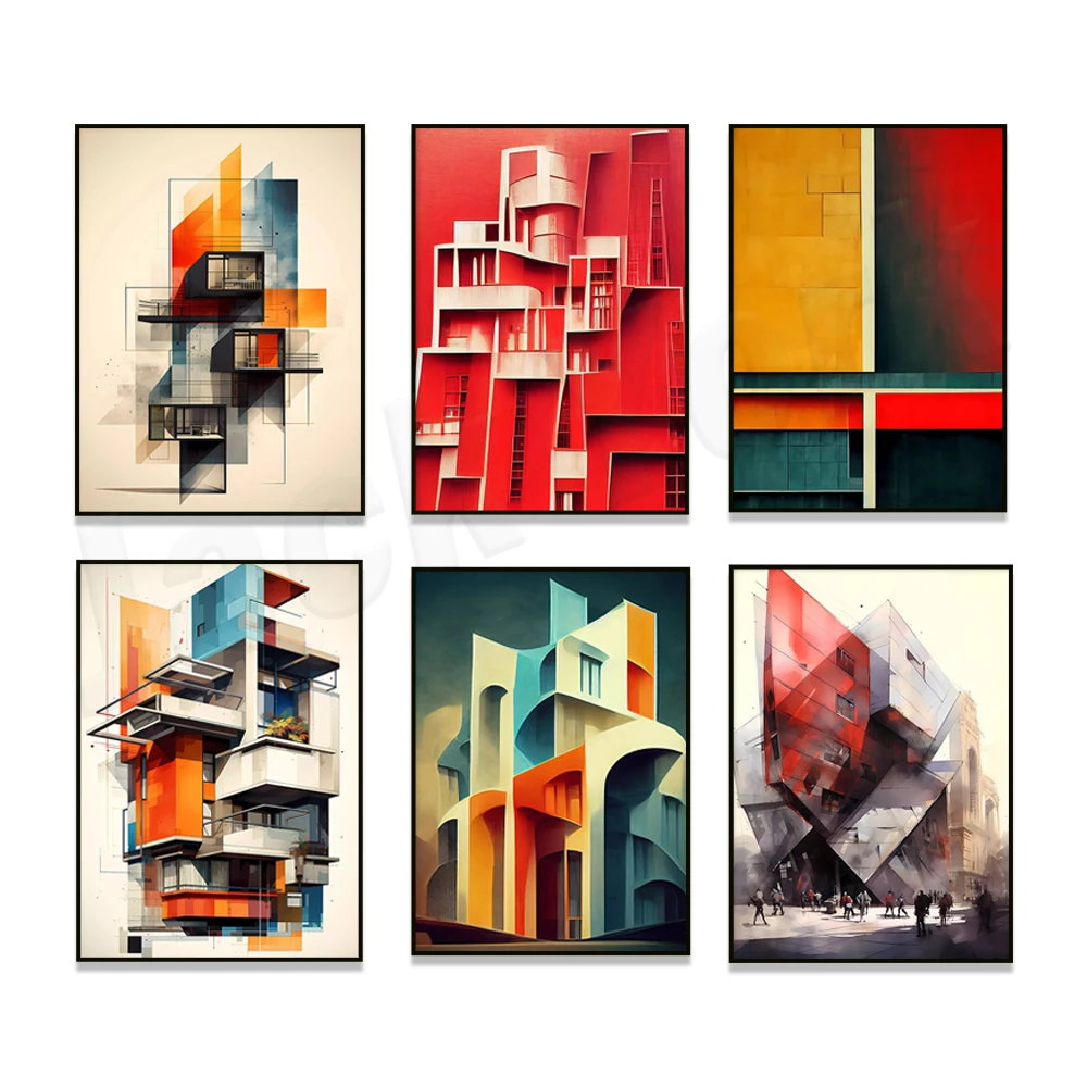 Arquitectura deconstructivista, arquitectura moderna, arquitecto Bernard Tschumi, arquitecto Daniel Libeskind, cartel de arquitectura