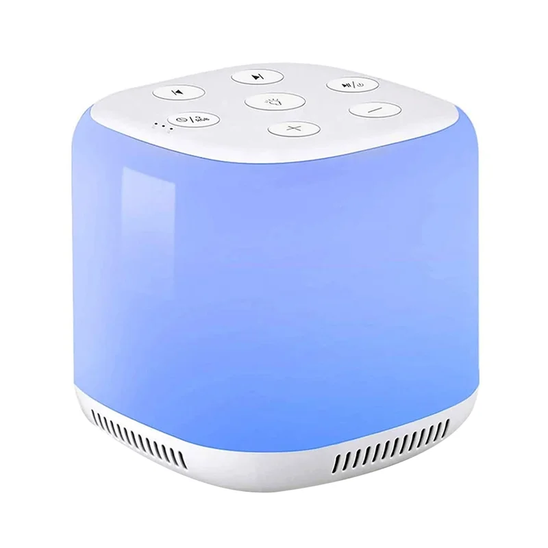 ABVJ-Macchina antirumore bianca con luce notturna a 7 colori e 34 suoni di ausilio per il sonno per emozioni rilassanti, promuovere il sonno, macchina sonora