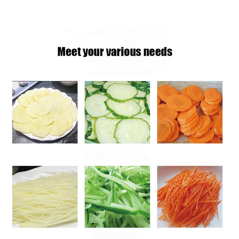 

Electric Cassava Crisp Carrot Slicer Fries Cutting Machine Potato Chips French Fry Cutter