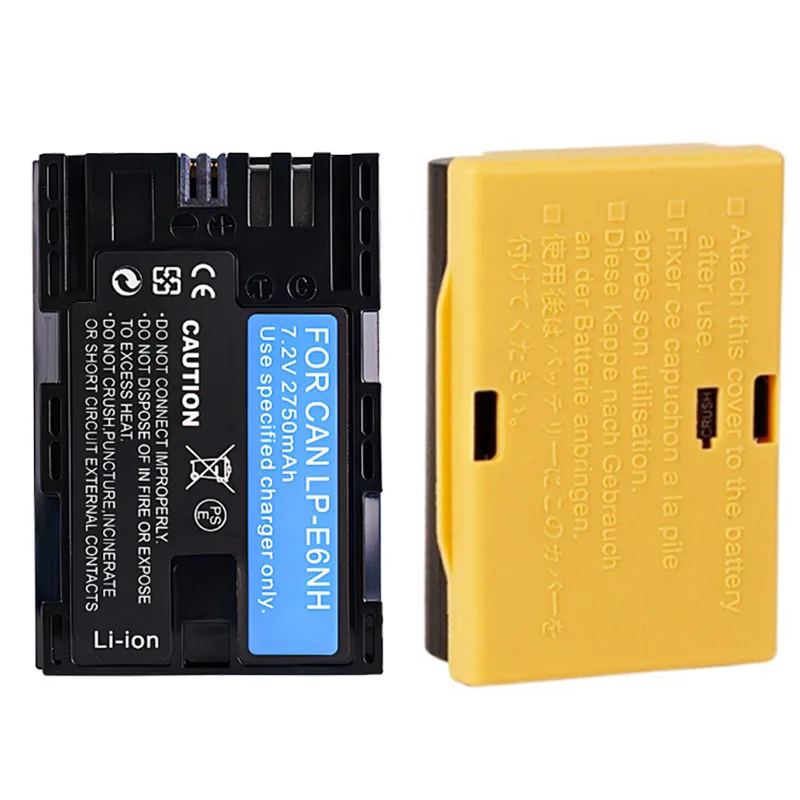 

Литиевая батарея для цифровой камеры, 2750 мАч, подходит для Canon LP-E6NH, батарея для камеры DSLR EOS R5 R6 60D 70D 80D Mark II