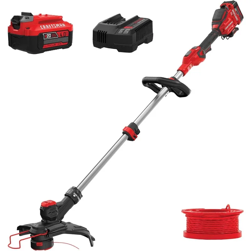 V20 String Trimmer and Edger with Spool, Battery and Charger Included (CMCST910M1)