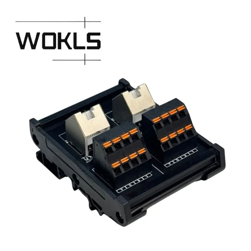 RJ45 Ethernet Port to Terminal Block, Crystal Head, Wiring Terminal Bus Distribution Connector