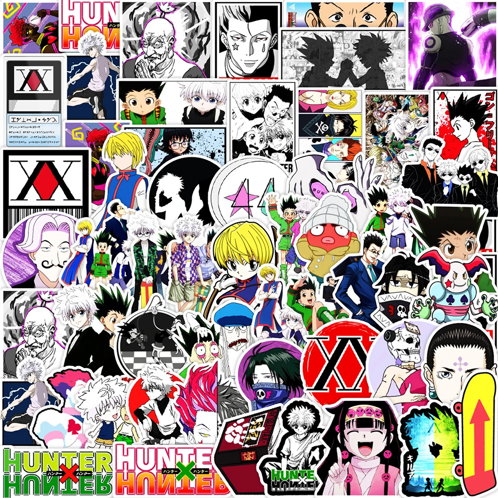 10/30/50pcs Cool Anime HUNTER×HUNTER Stickers Cartoon Graffiti Decals Phone Skateboard Stationery Classic Manga Sticker Packing